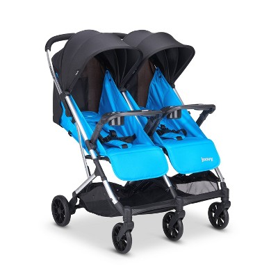 joovy double stroller blue