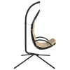 vidaXL Garden Swing Chair with Cushion Cream Oxford Fabric and Steel - 4 of 4