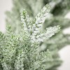 Artificial Snowy Pine Tree In Pots Green 16"H  Set of 2 - 2 of 4