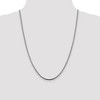 Black Bow Jewelry 2.5mm, 14k White Gold, Solid Franco Chain Necklace - 2 of 4