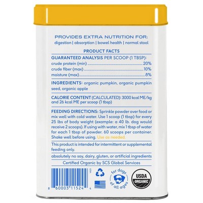 Native Pet Pumpkin Supplement Powder for Dogs - 8oz_6