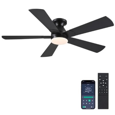 52 Inch Flush Mount Ceiling Fan with 5 Blades