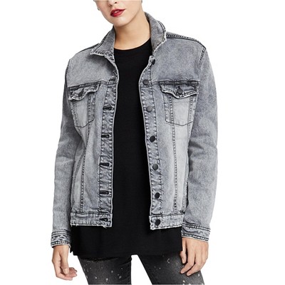 Rachel Roy Womens Denim Trucker Jean Jacket