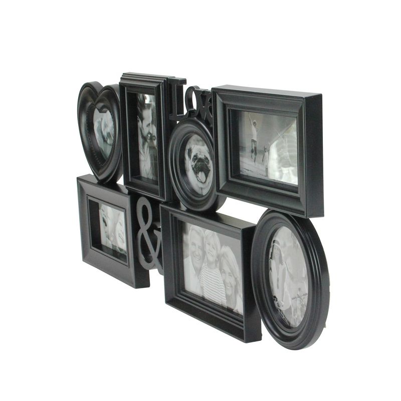 Northlight 26.5" Black Multi-Sized "Love &" Collage Photo Picture Frame Wall Decoration, 2 of 4