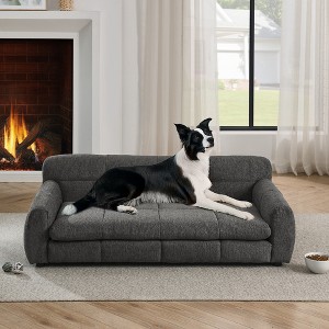 GDFStudio Beck Linen Upholstered Pet Sofa for Dog - 1 of 4