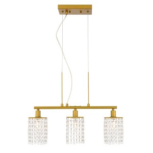 Elegant Lighting Taylor 3 light Brass Pendant - 1 of 4