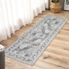 Washable Area Rugs, Non-Slip Neutral Vintage Distressed Soft Rug, Low Pile Stain-Resistant Carpet, Indoor Foldable Print Floor Mat - 4 of 4