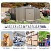 10x12 FT Outdoor Storage Shed, Large Metal Garden Shed with 2 Windows, Tool Sheds with Lockable Sliding Doors - 2 of 4