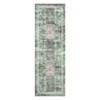 Washable Area Rug Retro Chic Medallion Distressed Design Living Room - 4 of 4