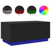 vidaXL Coffee Table Black Engineered Wood Medium Coffee Table - 2 of 2
