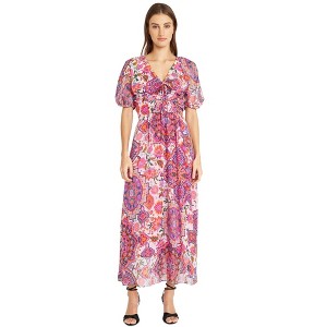 Donna Morgan Womens Floral Maxi A-line Dress - 1 of 1