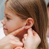 Girls' Tiny Clear CZ Bar Screw Back 14k Gold Earrings - In Season Jewelry - 3 of 4