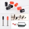 Unique Bargains Vinyl Rubber Screw Thread Bolt Plug Round Tube Insulated Protective Caps 4 Pcs - 4 of 4