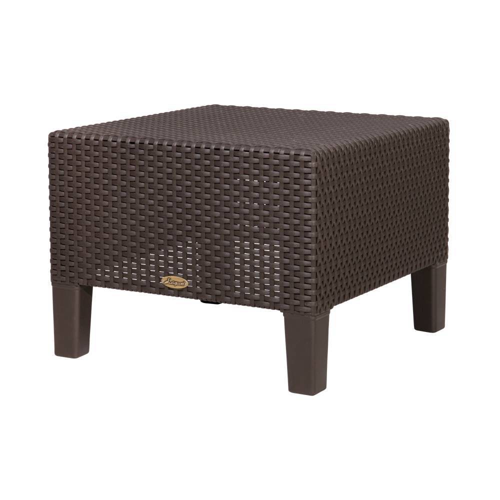 Photos - Garden Furniture Lagoon Magnolia Rattan Side Table - Brown  