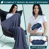 PAVILIA Travel Blanket Airplane Compact with Bag, Soft Packable Plane Throw Portable Camping Flight Essentials, Travelers Gifts Accessories - 2 of 4