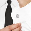 EVERLY JEWELRY |Sterling Silver 1/5 CT TW Diamond Lattice Cufflinks - 2 of 3