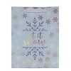 Soular Powered Large Gift Bag with Tissue Snow Flakes - 3 of 4