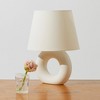 Brightech Chloe Mid-Century (Includes LED Light Bulb) Round Table Lamp Matte Beige Ceramic - 4 of 4