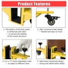 Door Dolly Heavy Duty - 2 Pack 750 LB Capacity Door Installation Kit, Fit 0-1-7/8 in Panels with Lockable Wheels for Construction/Remodeling - 3 of 4
