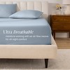 260 Thread Count Organic Cotton Percale Fitted Sheet by Bare Home - 3 of 4