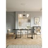 Lesly Black Tabletop With Gold Texture Dining Table for Kitchen Dining Room - 2 of 4