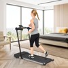 HFYee Walking Pad Treadmill 300 LB Capacity with Armrest, LED Display and Silent Motor, Portable Treadmill for Home Gym, 1 to 7.6 MPH - 2 of 4