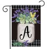 Briarwood Lane Everyday Garden Flag 12x18 For Outdoor Farmhouse Monogram Letter a Garden Flag Flags For Outside - 2 of 4