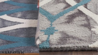 Lush Green Hand-Tufted Wool 5' Square Area Rug