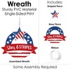 Big Dot of Happiness Stars & Stripes - Outdoor Memorial Day, 4th of July and Labor Day Patriotic Party Decor - Front Door Wreath - 3 of 4