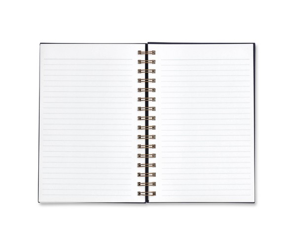 1 Subject College Ruled Stardust Spiral Notebook 5.75"x 8.5" Deep Blue - West Emory