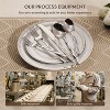 Itopfox Luxury 40-Piece Flatware Set for 8, 18/10 Stainless Steel Cutlery with Diamond Cut Pattern, Mirror Polished & Dishwasher Safe for Kitchen - 4 of 4