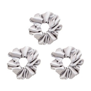 LA Glam Co. Hollywood Halo 100% Silk Scrunchies - 3-Pack - 1 of 4
