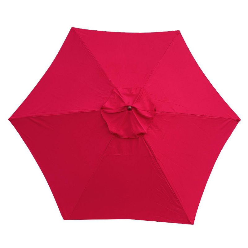 9&#39; x 9&#39; Round Crank Patio Umbrella - Red - Tropishade, 2 of 8