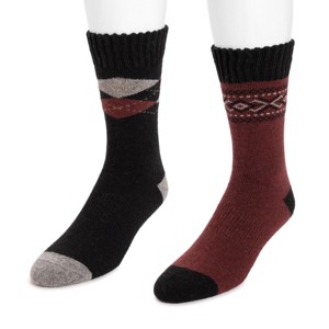 MUK LUKS Men's Wool Socks (2 Pair Pack) - 1 of 3