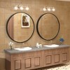 Apmir  Round High Quality Aluminum Alloy Framed French Cleat Mounted Wall Decor Bathroom Vanity Mirror - 2 of 4