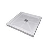 GreenEver Glasstone shower base SMC solid white finish 3636 - 2 of 4