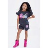 Barbie French Terry T-Shirt and Shorts Outfit Set Sizes (2T - 14-16) - 2 of 4