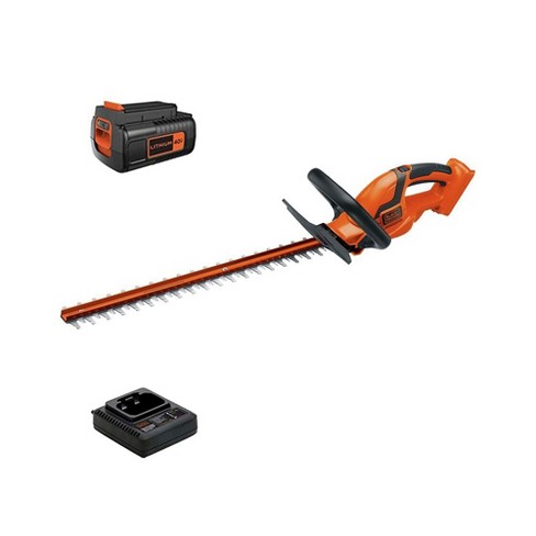 Black & Decker Lht2436 40v Max Lithium-ion Dual Action 24 In. Cordless  Hedge Trimmer Kit : Target