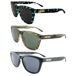 3 Pairs of Epoch Eyewear Vibe Sunglasses with Flash Mirror, Smoke Lenses - 1 of 4