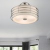 Livex Lighting Blanchard 3 - Light Semi-Flush Mount in  Brushed Nickel - 4 of 4