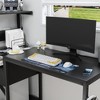 LIVAREEmlen Computer Desk with Power Outlet & Storage Shelves, Study Writing Table with USB Ports Charging Station - 4 of 4