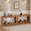 Farmhouse Console Table with Storage, Narrow Entryway Sofa Table for Hallway, Living Room, Wooden Industrial Accent Table, Sturdy Entry Table Stand - 2 of 4