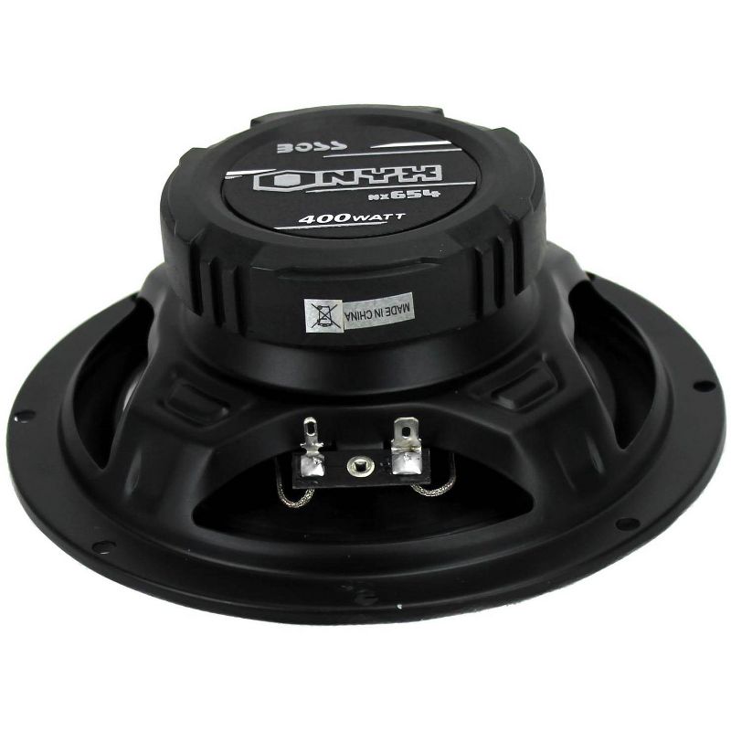 BOSS Audio Systems NX654 Onyx 6.5" 400 Watt 4-Way 4-Ohm Full Range Car Audio Coaxial Speakers with Mylar Dome Tweeters and Poly Injection Cone, Pair, 5 of 7
