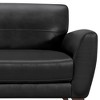 Jedd Contemporary Sofa Brown/Black - Armen Living: Genuine Leather, Dacron Padded, Hardwood Legs - 4 of 4