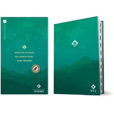 Biblia de Estudio del Diario Vivir Para Jóvenes Ntv Con Filament (Tapa Dura, Verde, Índice, Letra Roja) - (Hardcover)