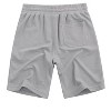 Men's Shorts with Pocket Casual Lounge Shorts Pants Summer Waffle Shorts Drawstring Elastic Waist Running Shorts - Light Gray S - 3 of 4