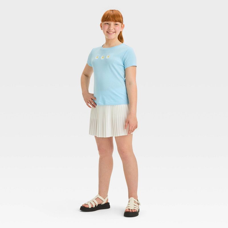Girls' Short Sleeve Embroidered Baby T-Shirt - art class™, 4 of 5