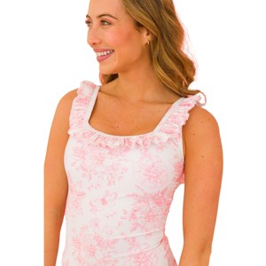 RuffleButts Women's UPF50+ Ruffle One Piece - 1 of 4