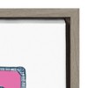 18" x 24" Sylvie Cassettes Framed Canvas Wall Art by Statement Goods Gray - Kate and Laurel: Modern Decor, Vertical Screen Print - 3 of 4