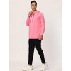 Lars Amadeus Men's Lightweight Long Sleeves Workout Athletic Hooded Pullover Shirt - 4 of 4